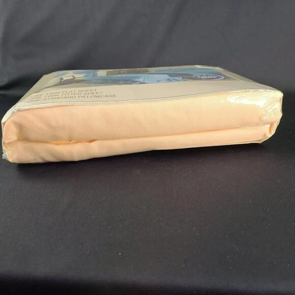 Cannon Monticello Twin Sheet Set Peach Color Cottagecore‎ 3 Piece Blend Vtg New